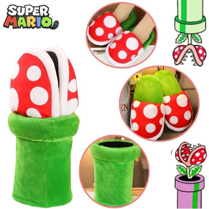 Pantufa Planta Carnívora Mário Bros - Crizz™ - Decristian