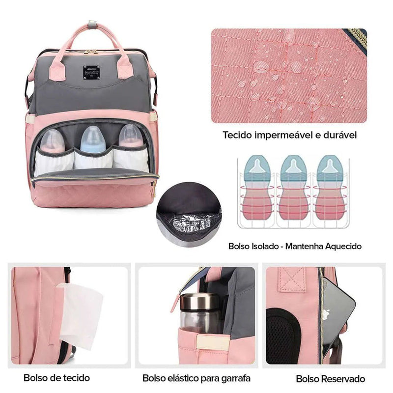 Bolsa Maternidade - Mummy BagCrizz - 6 em 1 - Decristian